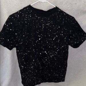Black and White Speckled T-Shirt